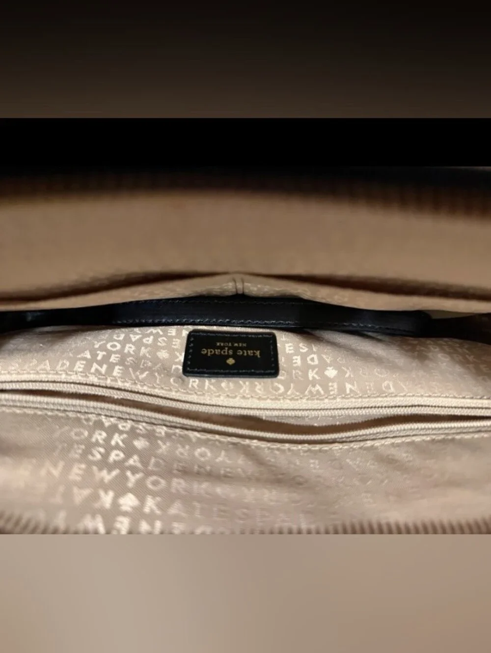 Kate Spade Black & White Dome Satchel Crossbody